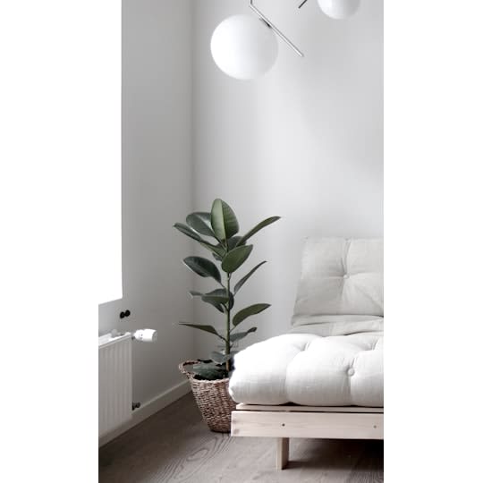 Karup Design Roots Seng Lenestol Natur/Mocca 90cm