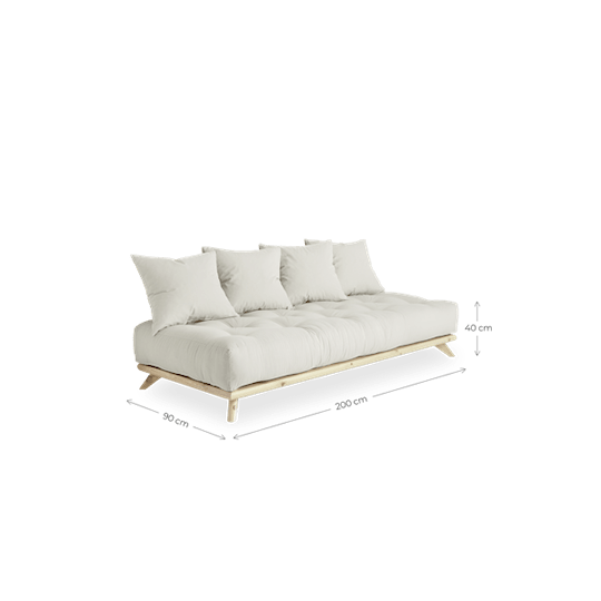 Karup Design Buckle-Up Tagesbett Olivgrün 200cm