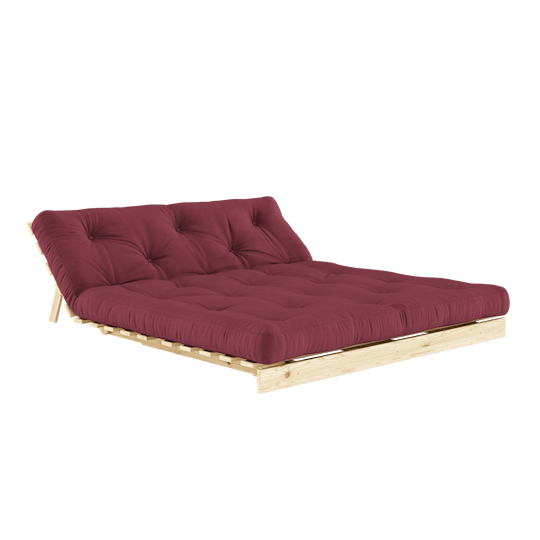 Karup Design Roots Schlafsofa Natur/Bordeaux 160cm