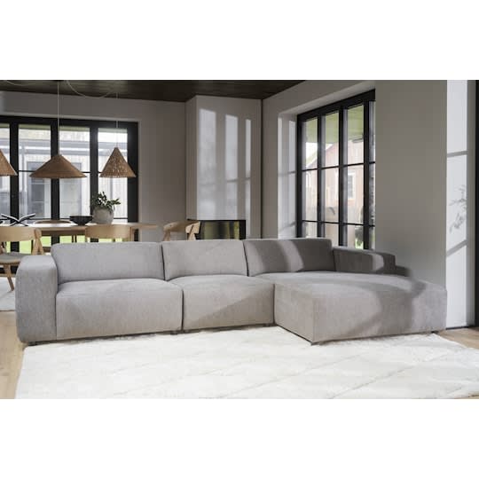 Rowico Home Willard 4-Sitzer Sofa mit Recamiere rechts, Beige