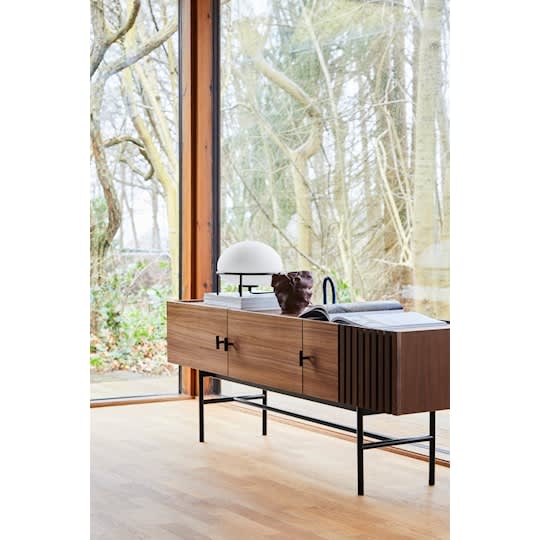 Woud Array Sideboard Walnut/Black 180cm