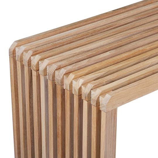 HKliving Slatted Bank Teakholz 160cm