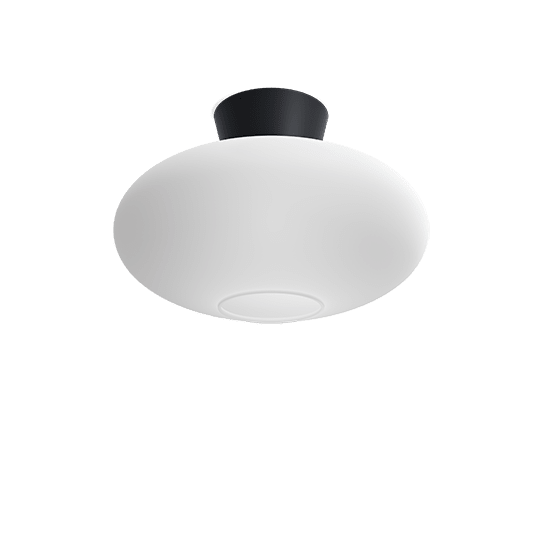 Belid Bullo Plafond XL Opal/Mattsvart