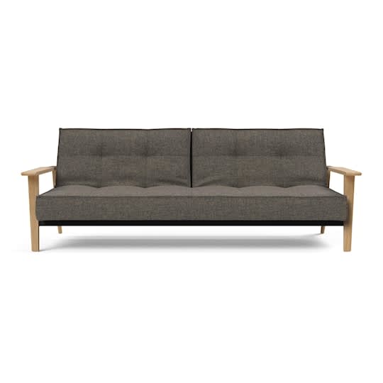 Innovation Living Splitback Frej Bäddsoffa Flashtex Dark Grey 115x200