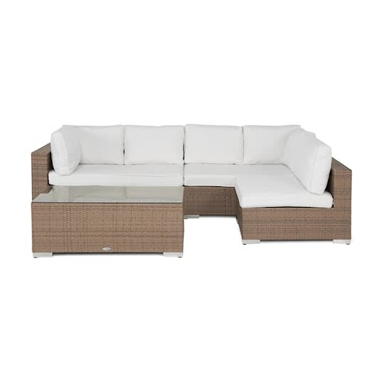 Nordic Outdoor Bora 5-seters lounge sofa inkl. Bord Sand