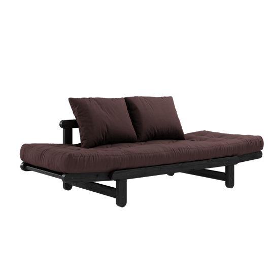 Karup Design Beat Bäddsoffa Svart/Brown 200cm