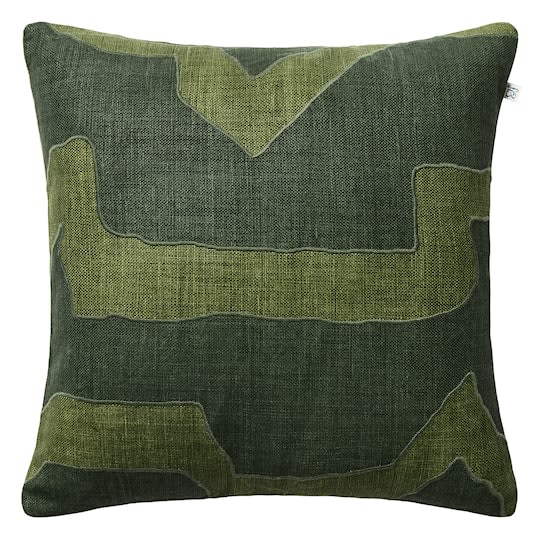 Chhatwal &amp; Jonsson Sikkim Kuddfodral Linen Forest Green/Green 50x50