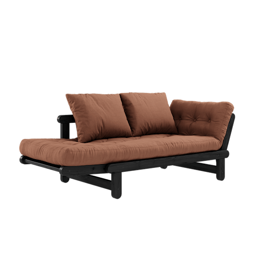 Karup Design Beat Sovesofa Svart/Clay Brown 200cm