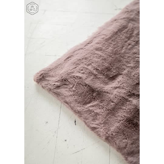 Nordic Home Heaven Rund Pälsmatta Powder Pink Ø120