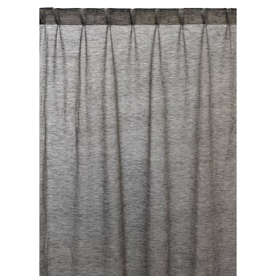 Linum Intermezzo Vorhanglänge Leinen Dark Charcoal Grey 290cm 2er-Pack