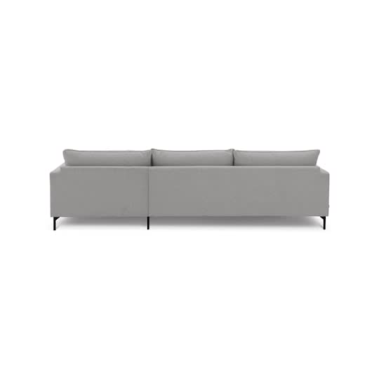 Sleepo Olivia 4-sits Divansoffa Höger Silver 297cm