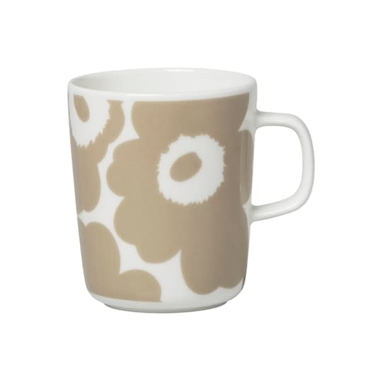 Marimekko Oiva Unikko Kaffekopp Hvit / Beige