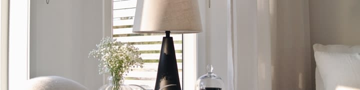 Watt & Veke Basic Flat Lampeskjerm Natural 42cm - Sleepo