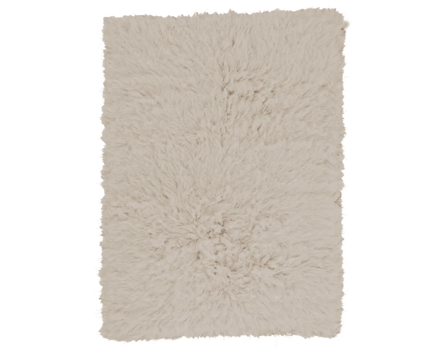 Sleepo Fluffy Flokati Teppich Greige 300x400