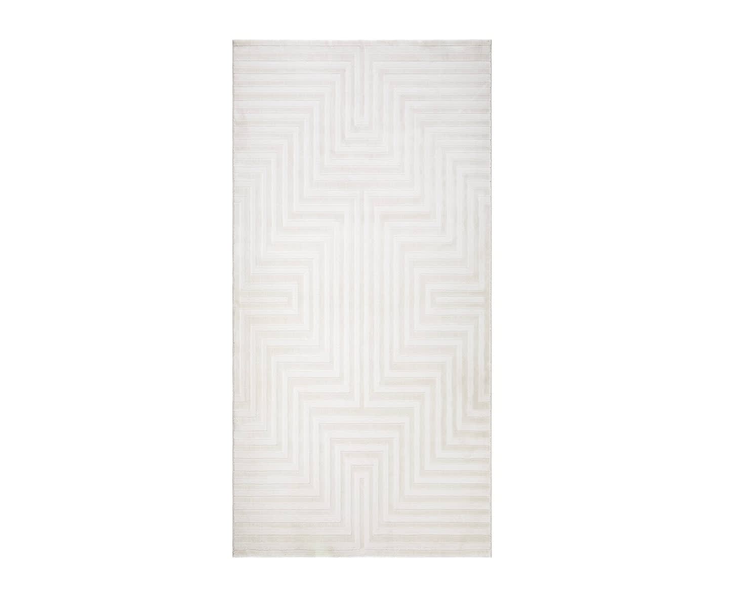 Nordic Home Cordelia Romb Gångmatta Creme 80x150