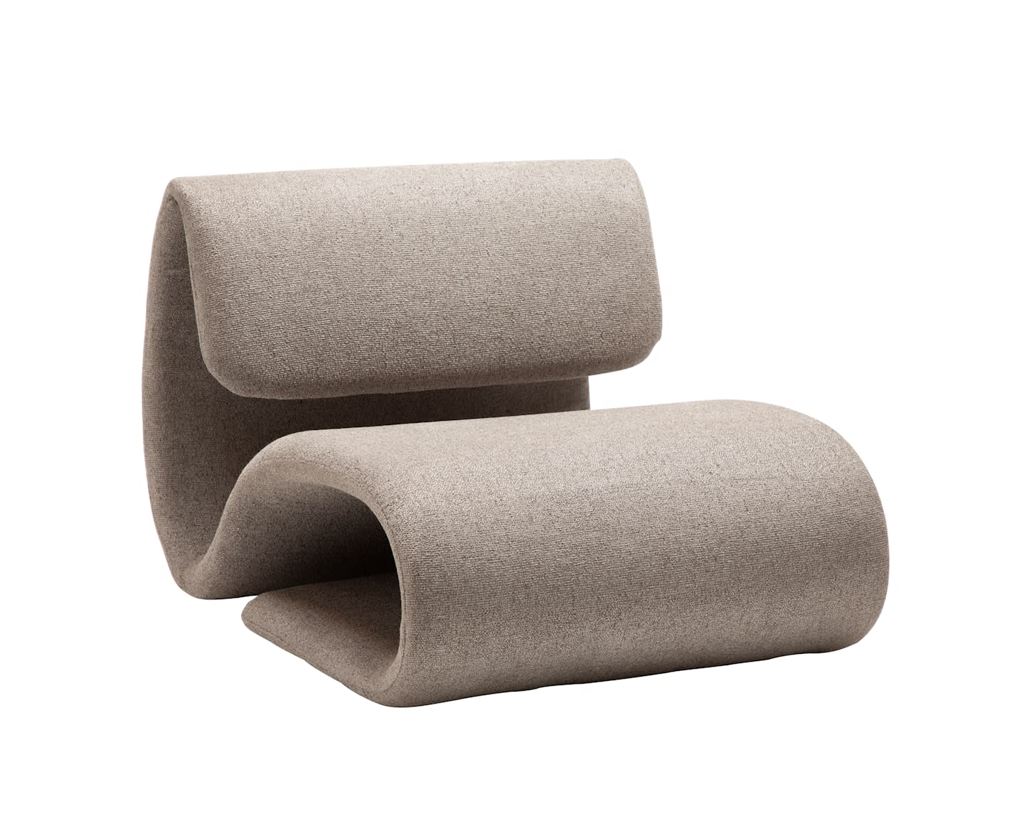 Dan Form Dubna Loungesessel Boucle Beige