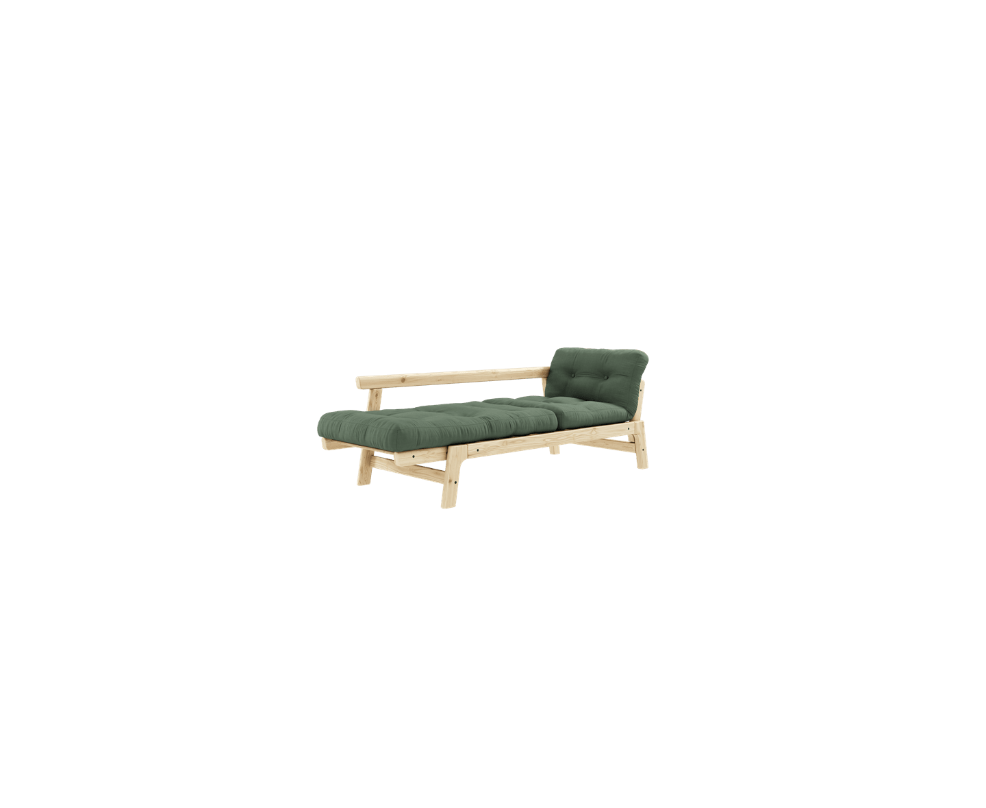 Karup Design Step Sovesofa Natur/Olive Green 200 cm