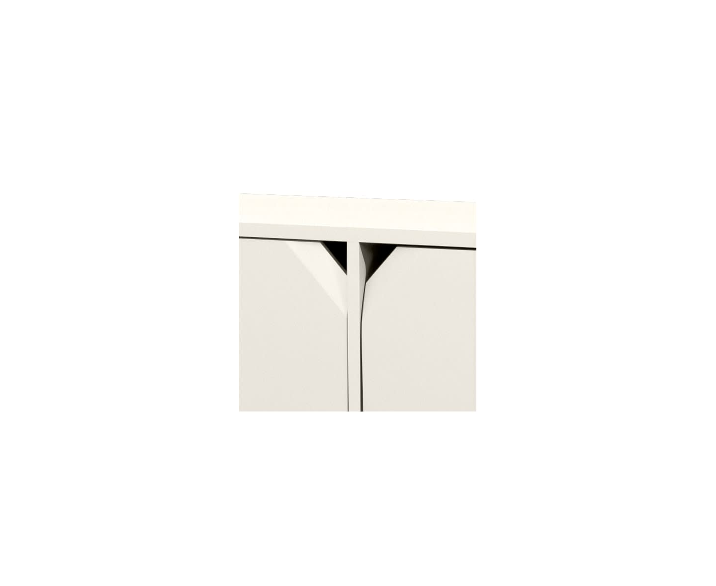 Tenzo Corner Sideboard Cotton White Matte 176.5cm