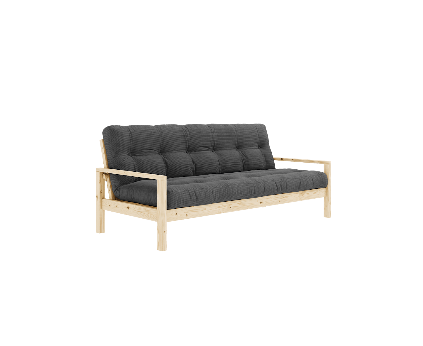 Karup Design Knob Bäddsoffa Natur/Charcoal Manchester 130cm