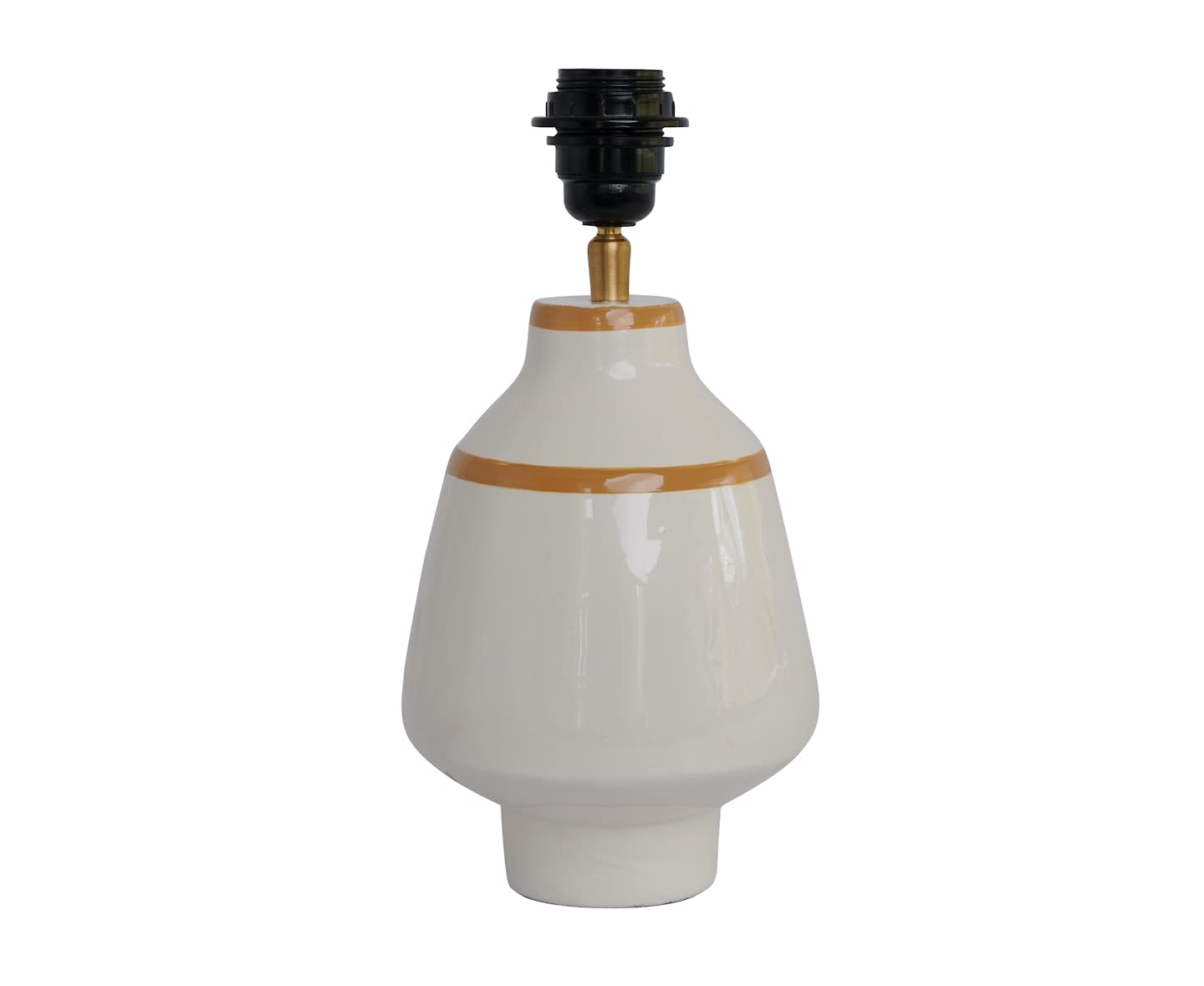 Watt &amp; Veke Becky Lampfot White/Mustard 30cm