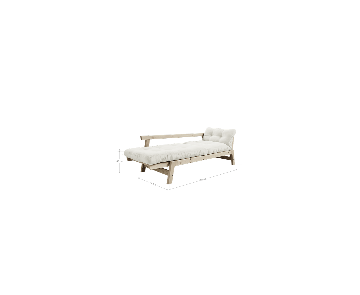 Karup Design Step Sovesofa Natur/Mocca 200 cm