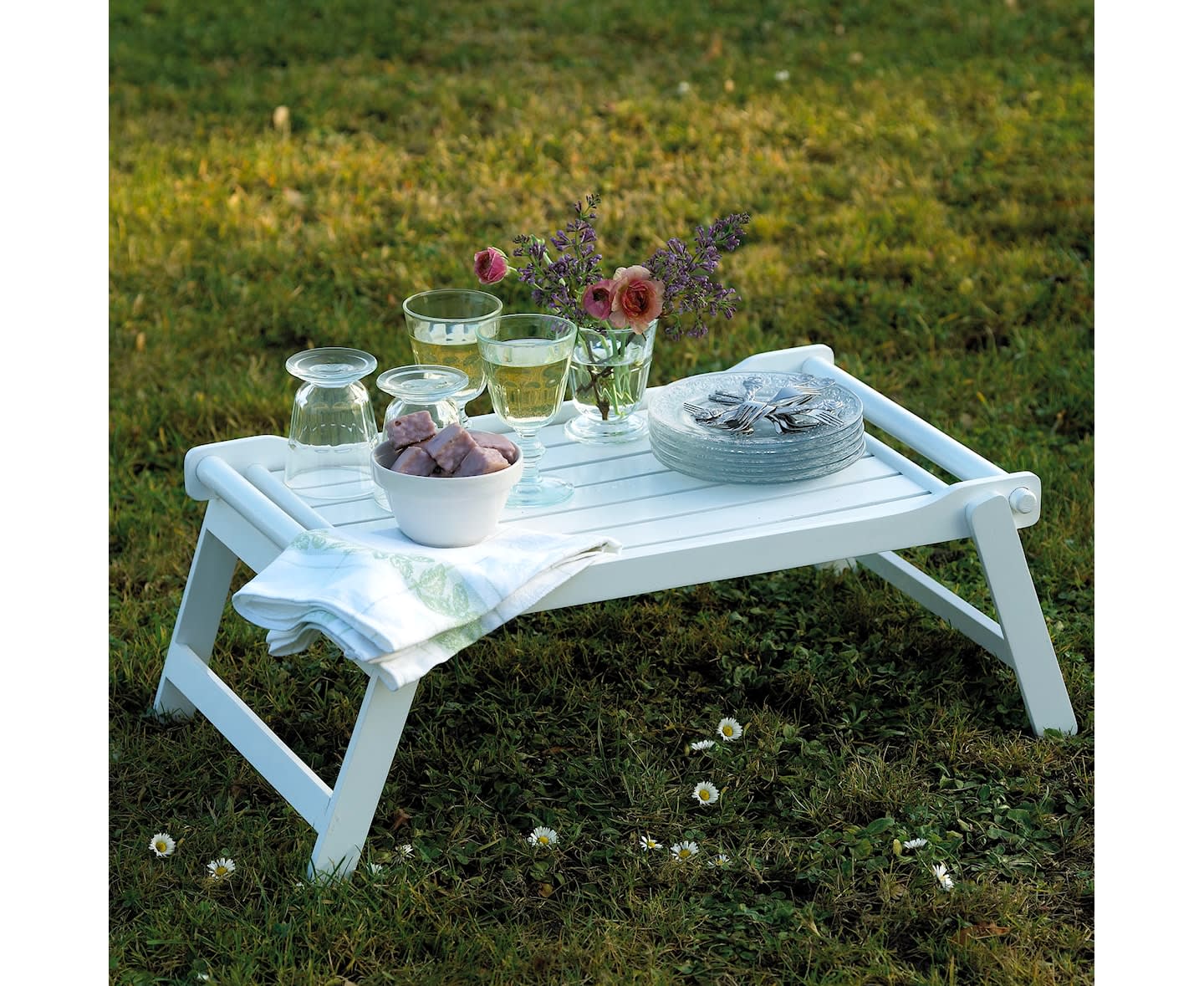 Cinas Classic Bed Tray Valkoinen