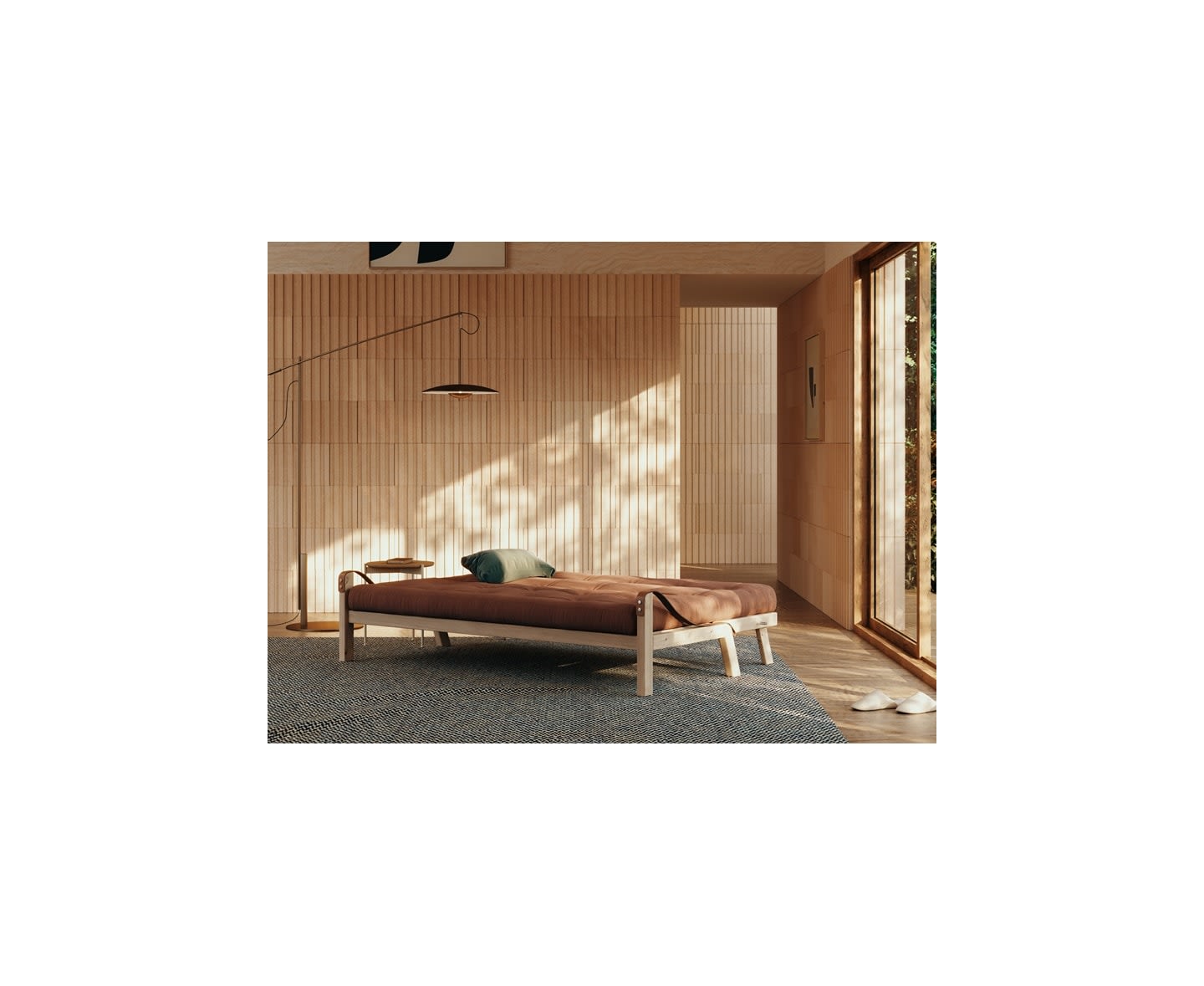 Karup Design Poetry Bäddsoffa Natur/Bordeaux 204cm