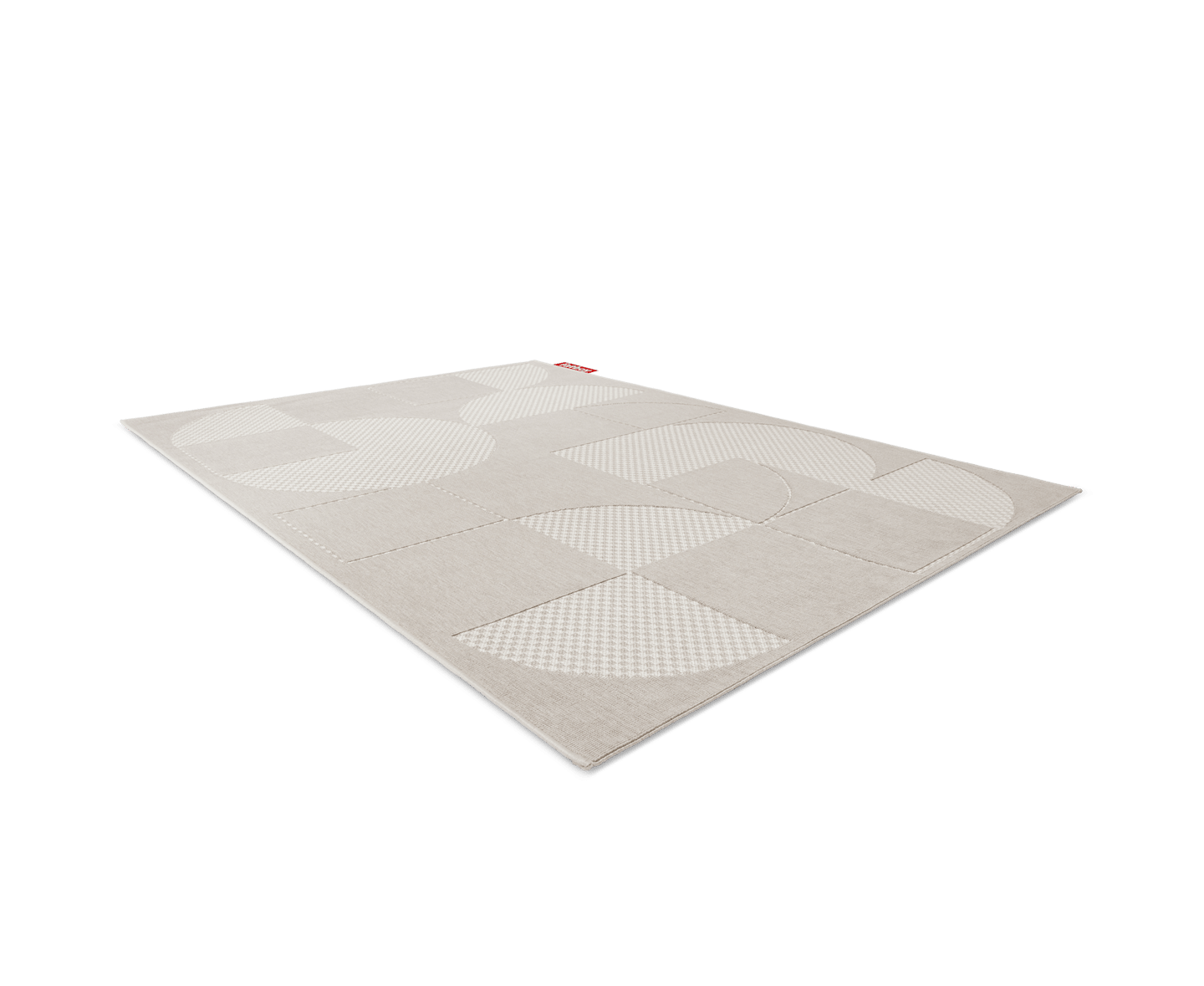 Fatboy Carpretty Petit Utendørsmatte Jigsaw Cream/White 160x230