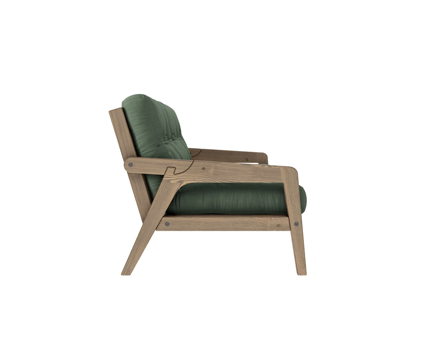 Karup Design Grab Bäddsoffa Brun/Olive Green 204cm