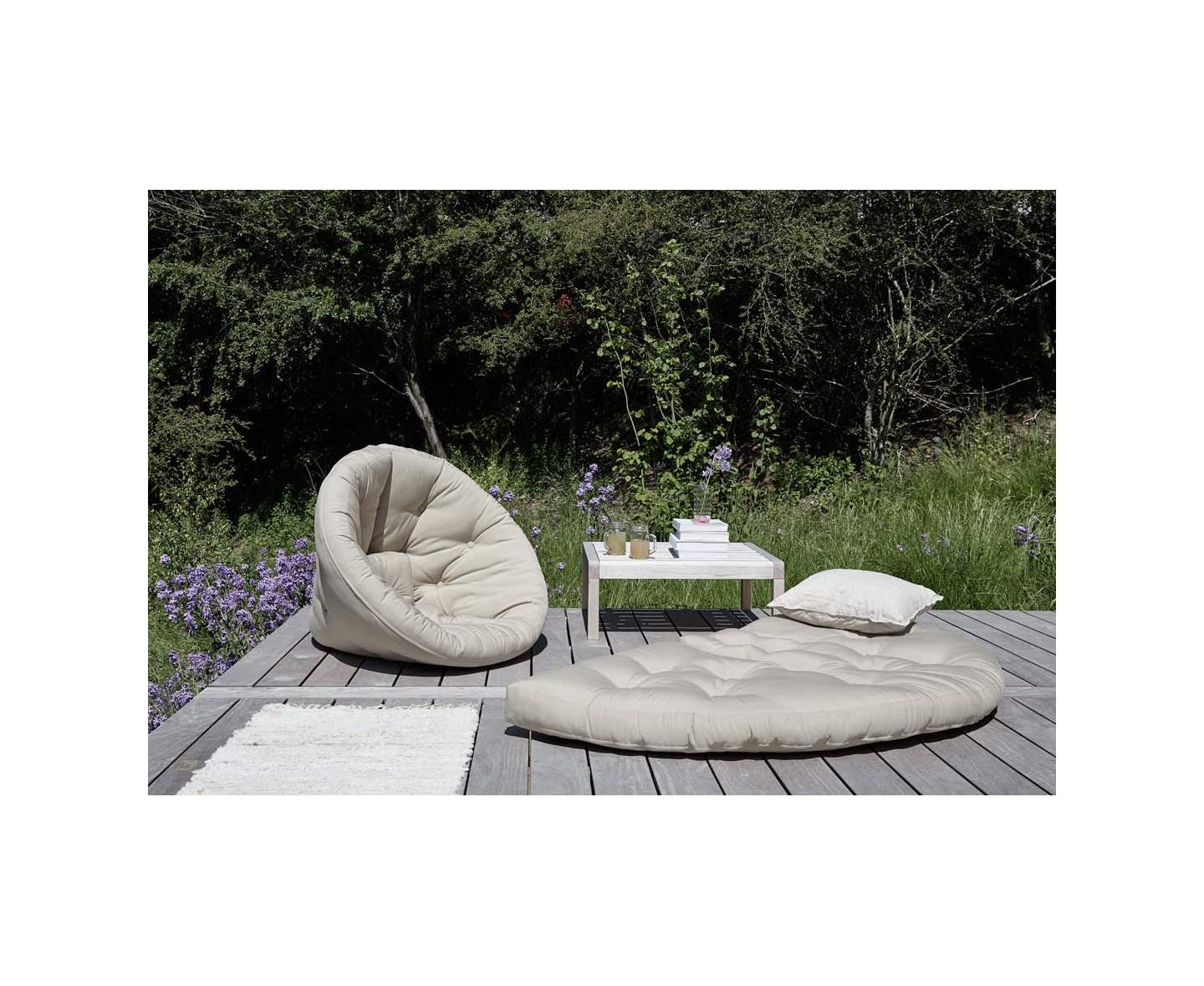 Karup Design Nido Outdoor Loungepuff Dark Grey