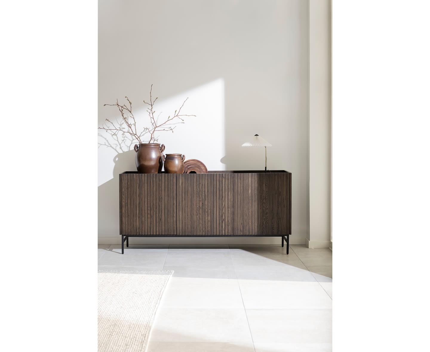 Rowico Home Halifax Sideboard Braun/Schwarz 160cm