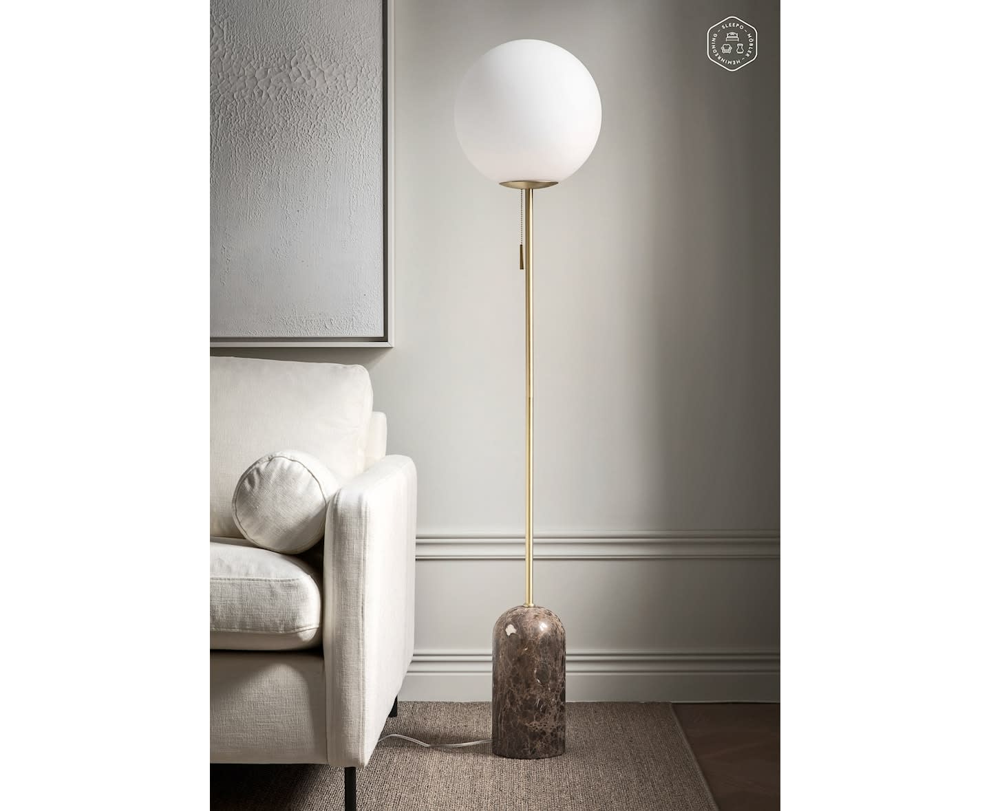 Globen Lighting Torrano Gulvlampe Brun