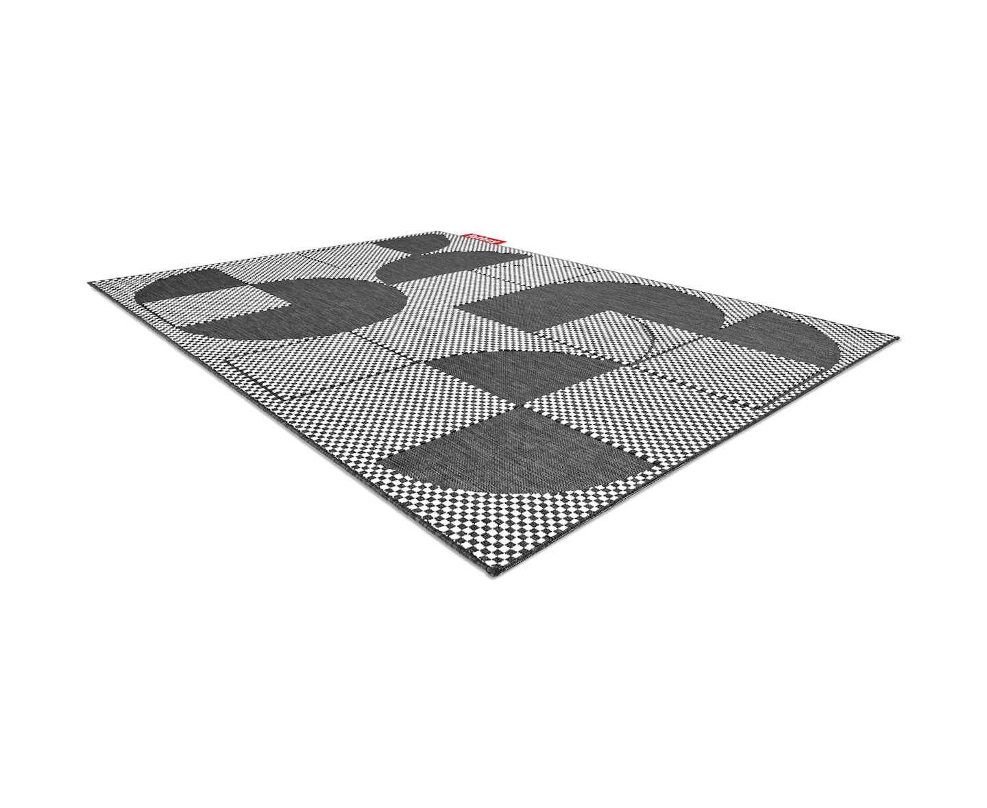 Fatboy Carpretty Petit Outdoor Teppich Jigsaw Black/White 160x230