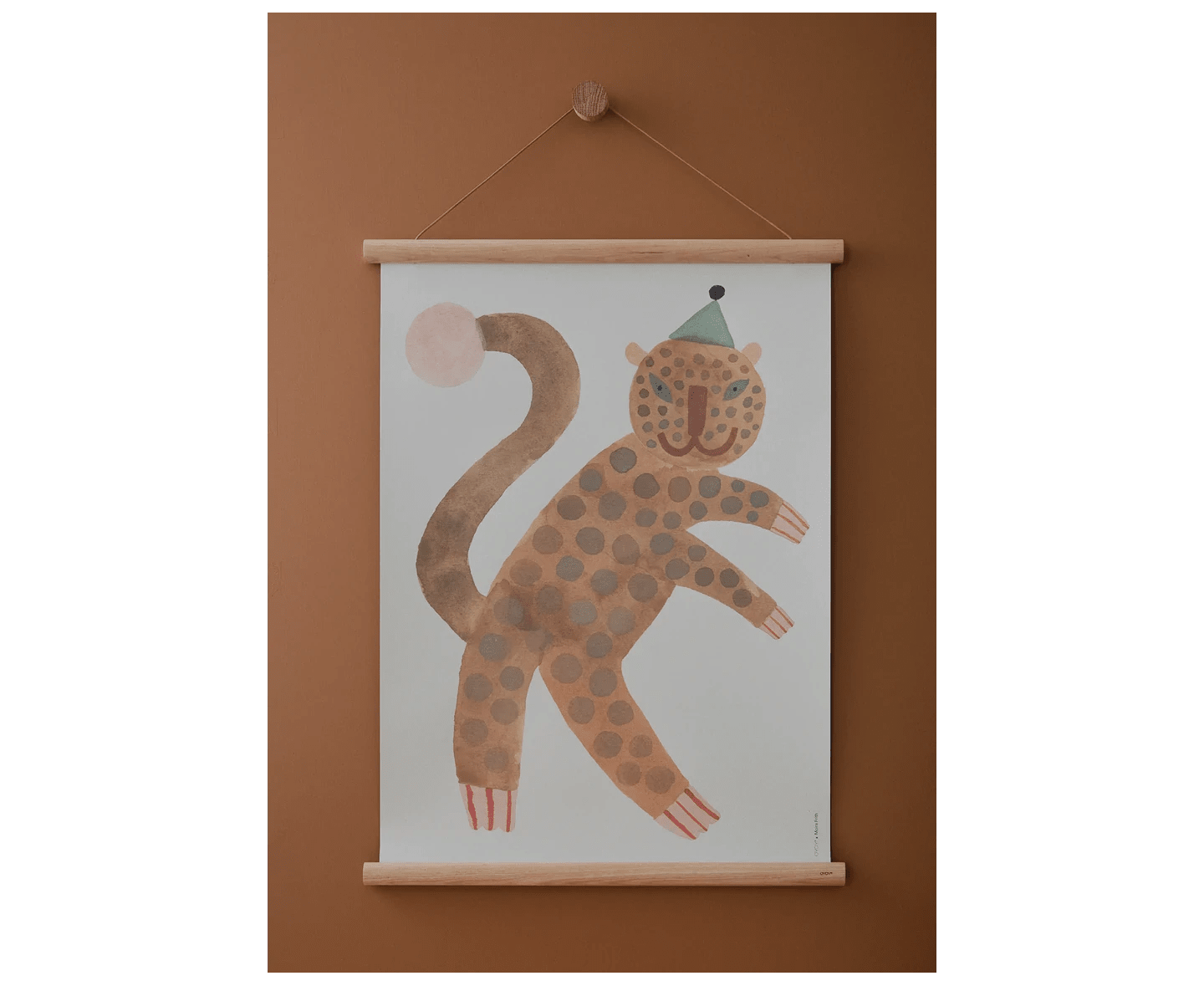 OYOY Living Standing Leopard Elvis Poster 50x70