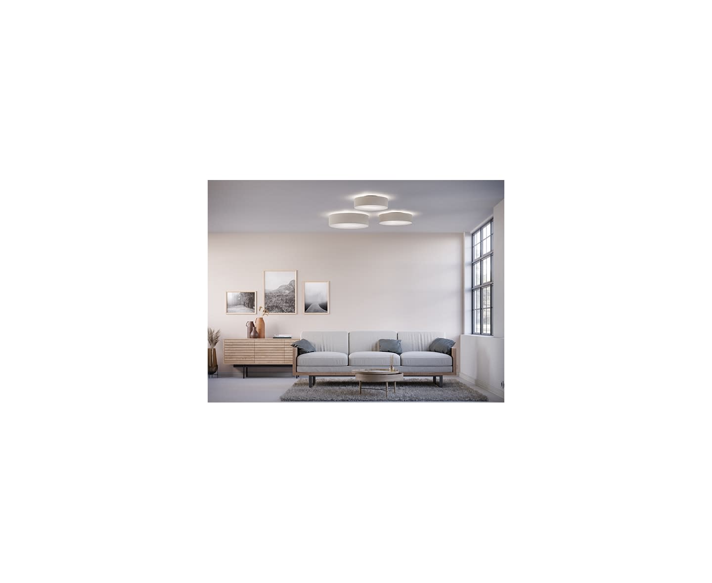 Belid Soft Plafond Ull Vit 50cm