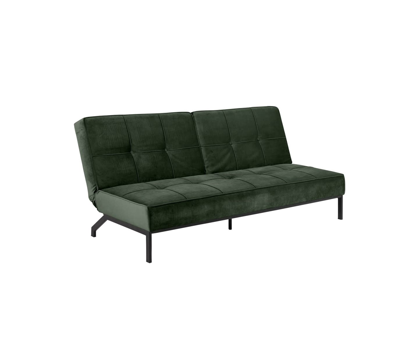 Nordic Home Sund Bäddsoffa Sammet Grön 198cm