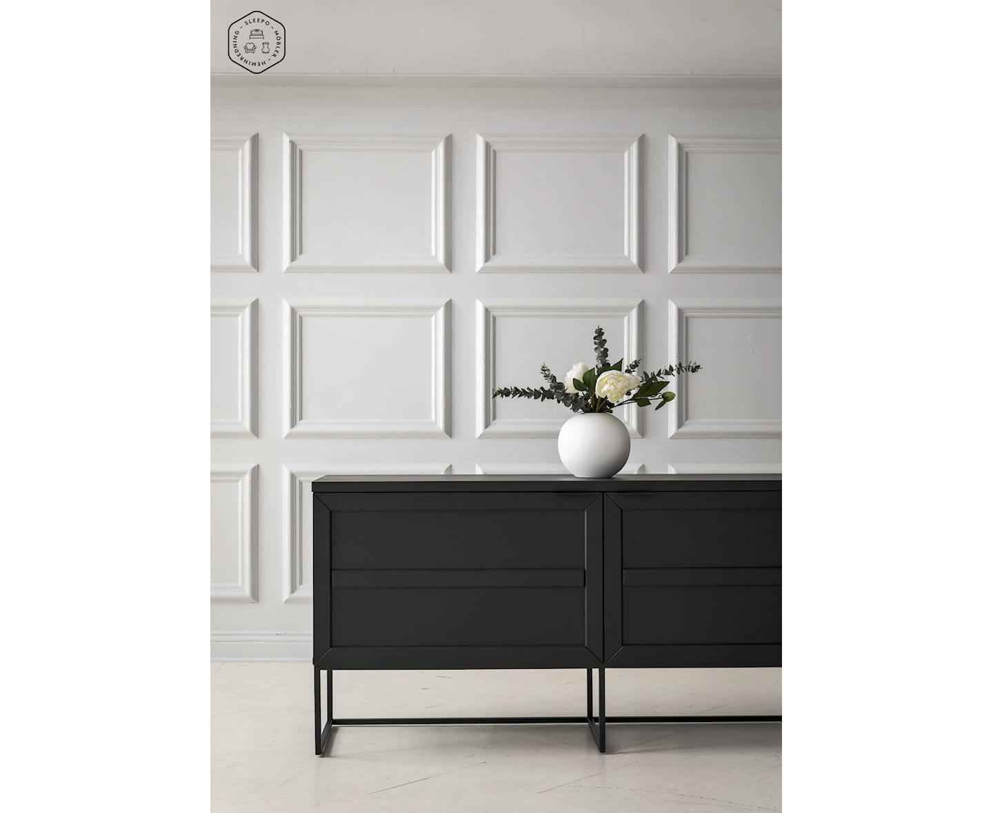 Rowico Home Everett Sideboard Schwarz