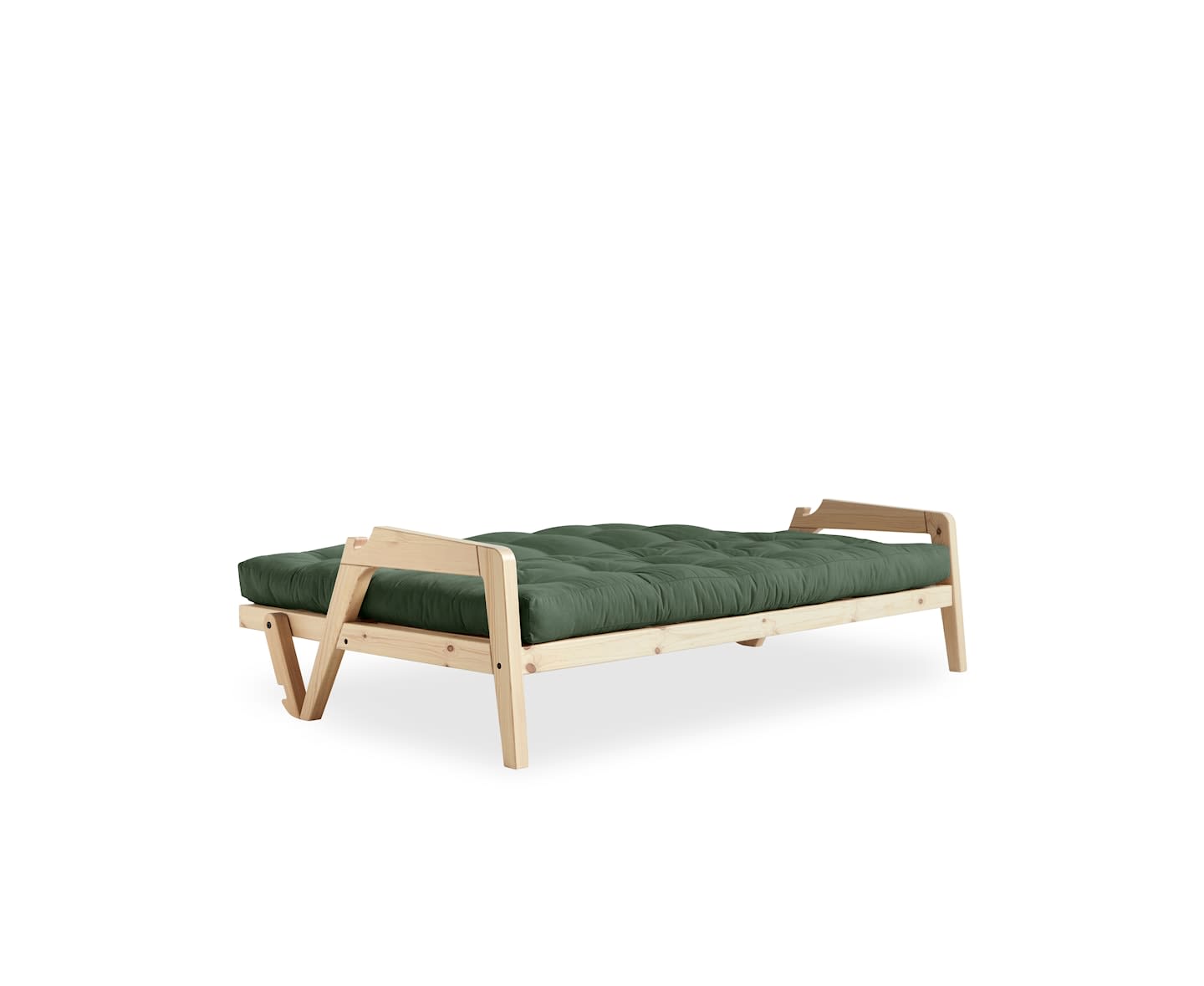 Karup Design Grab Bäddsoffa Natur/Olive Green 204cm