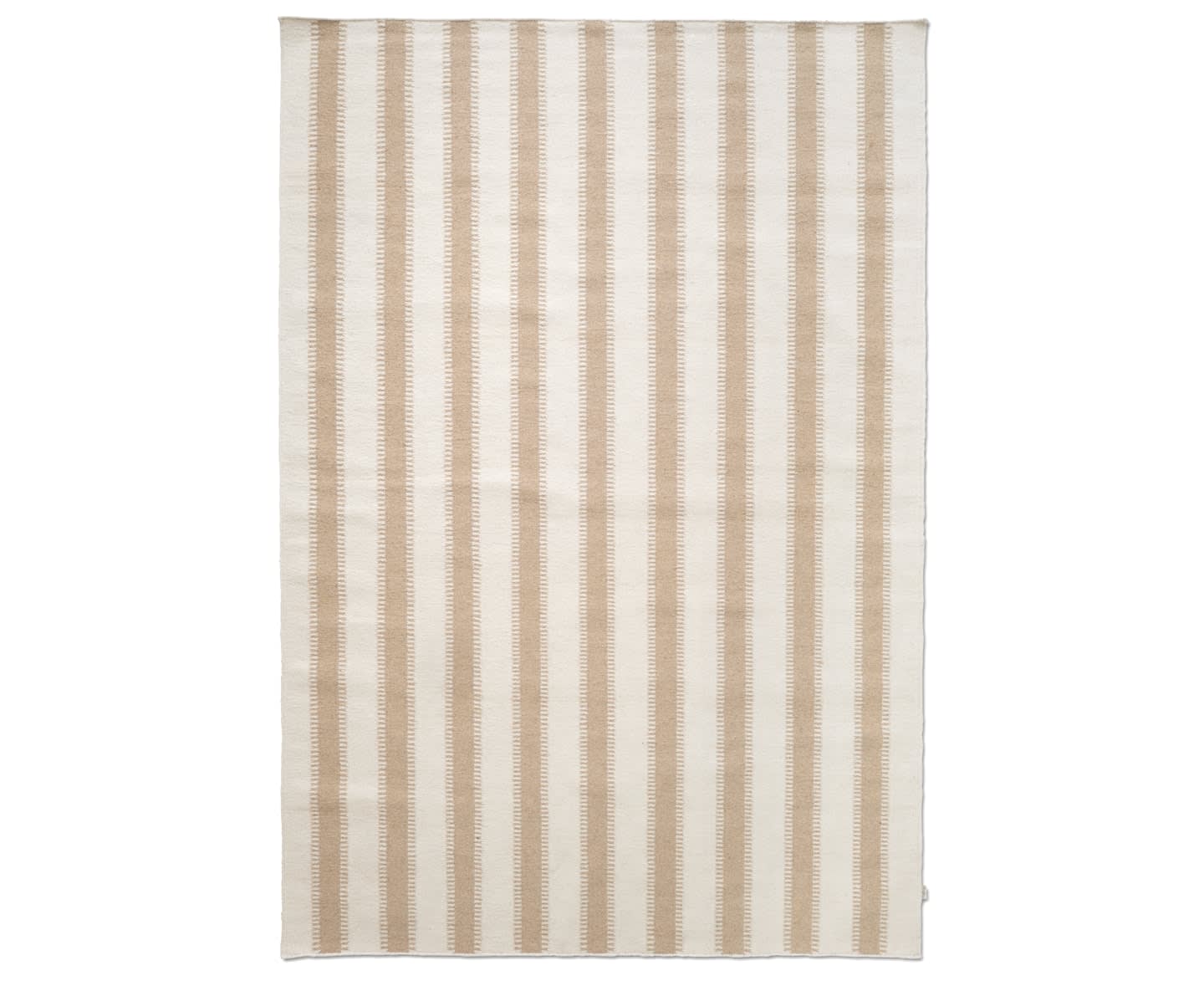 Classic Collection Stripes Ullmatta Off White/Natur 250x350