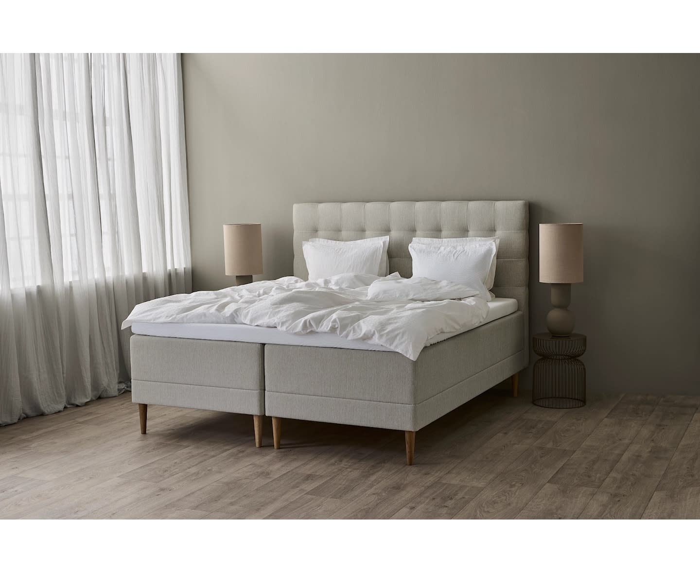 Tempur Promise Ramsäng Ivory 180x200 Pro Plus SmartCool 8cm Mjuk Rundat Ekben 19cm