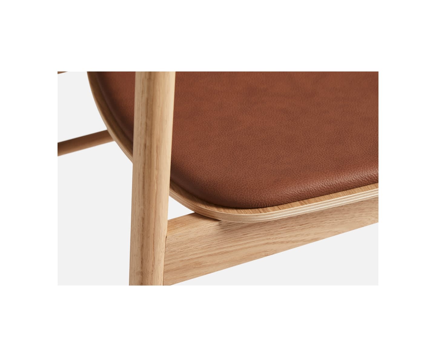 Woud Soma Matstol Oak/Congac Leather