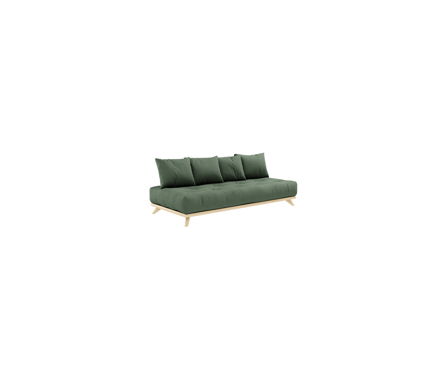 Karup Design Senza Bäddsoffa Natur/Olive Green 200cm