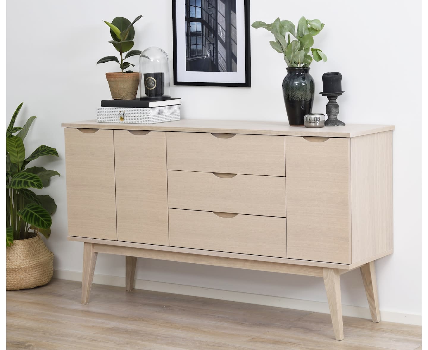 Rowico Home Filippa Sideboard Weiß pigmentiert 150cm