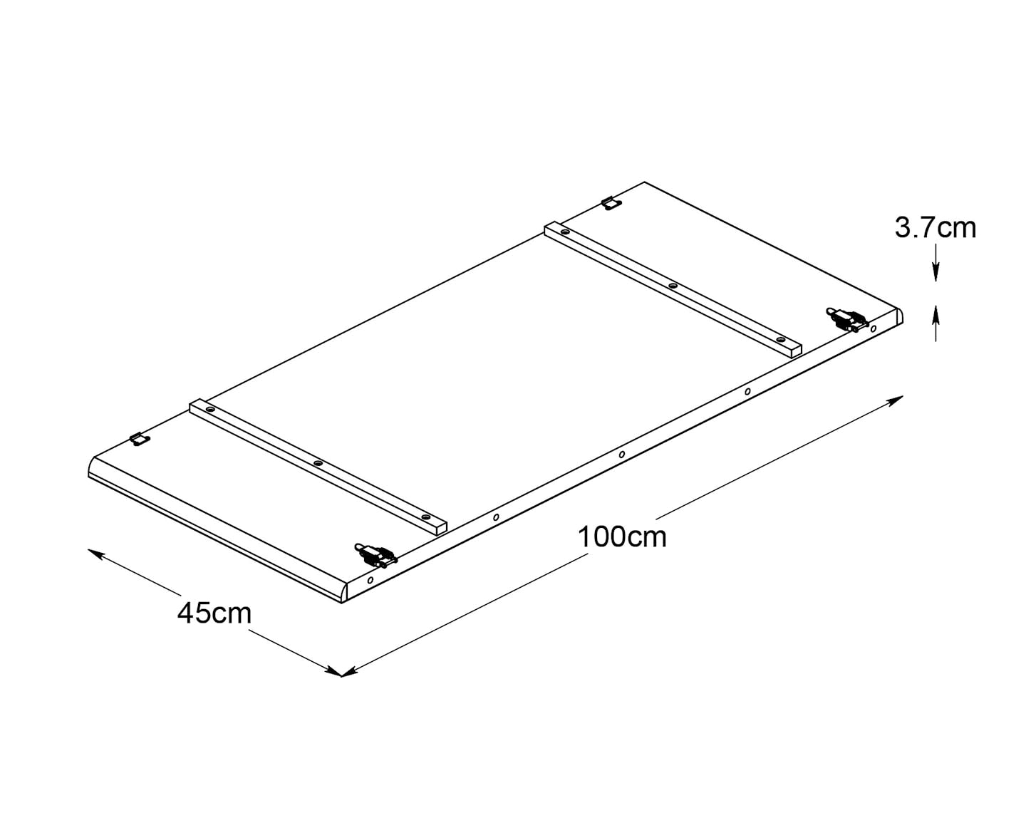 Sleepo Alice Ileggsplate Natural Oak 45x100