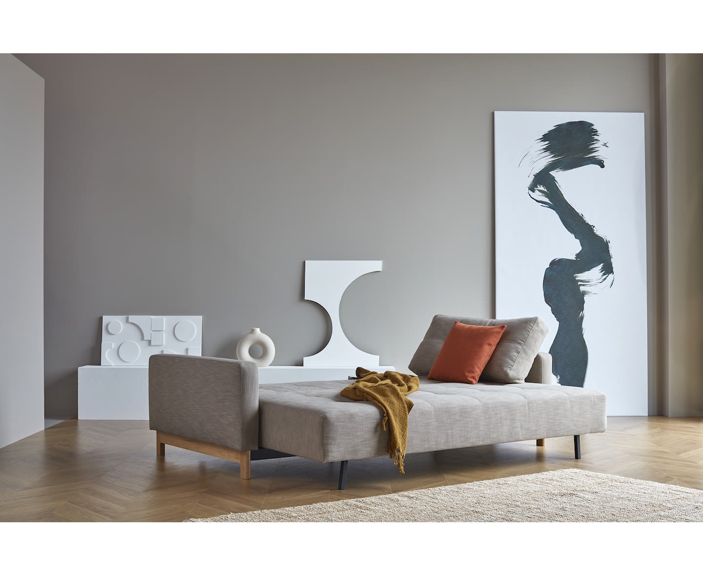 Innovation Living Pyxis Bäddsoffa Twist Charcoal 155x200