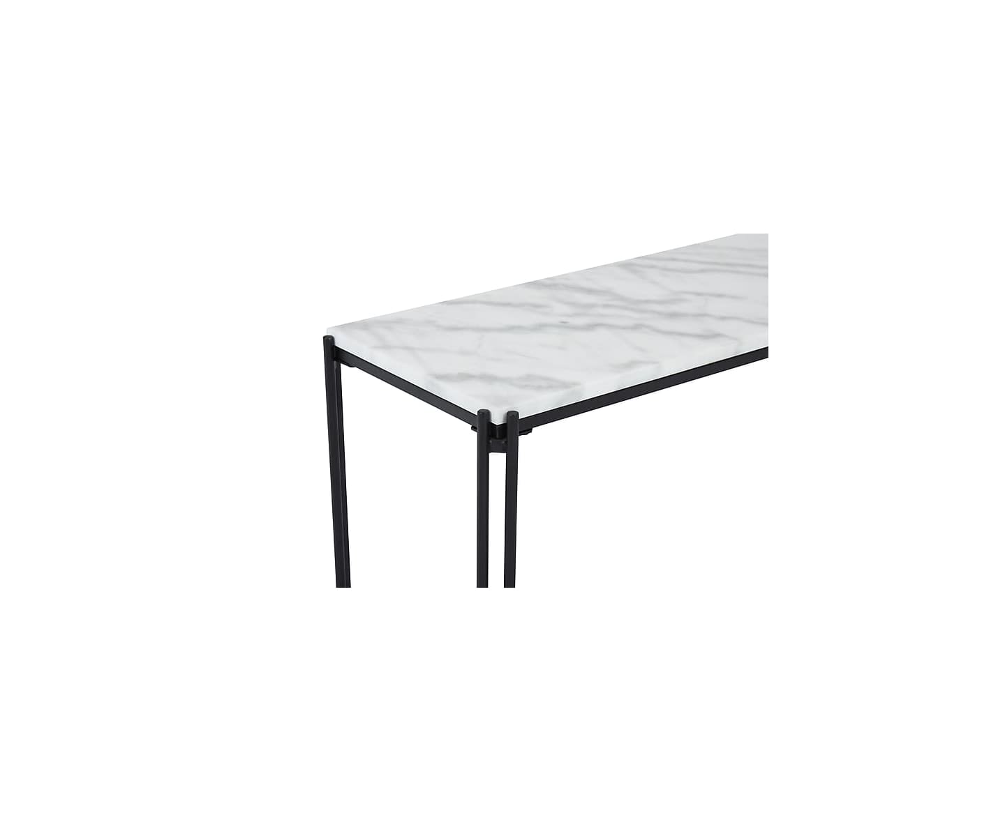 Nordic Home Mel Konsolbord Marmor Svart/Vit 110cm