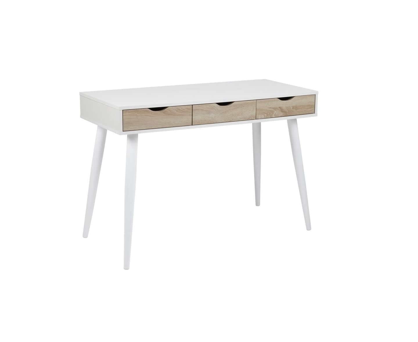 Nordic Home Molly Schreibtisch Eiche/Weiß 110cm