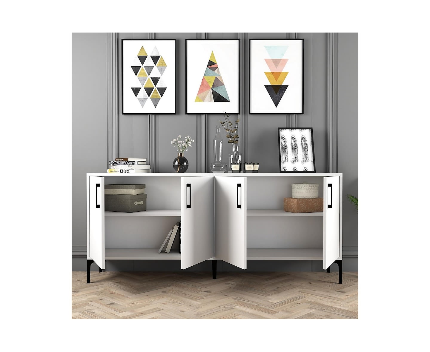 Nordic Home Blair Sideboard Vit 180cm