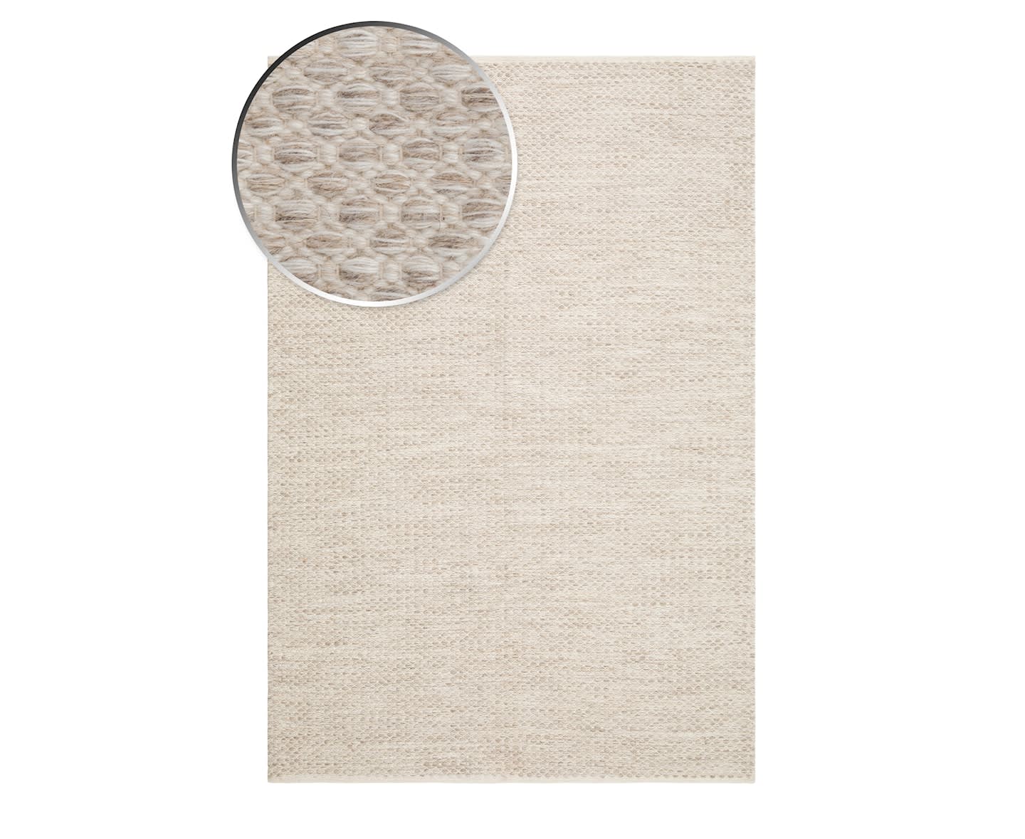 Nordic Home Helin Gångmatta Ull Creme 75x230