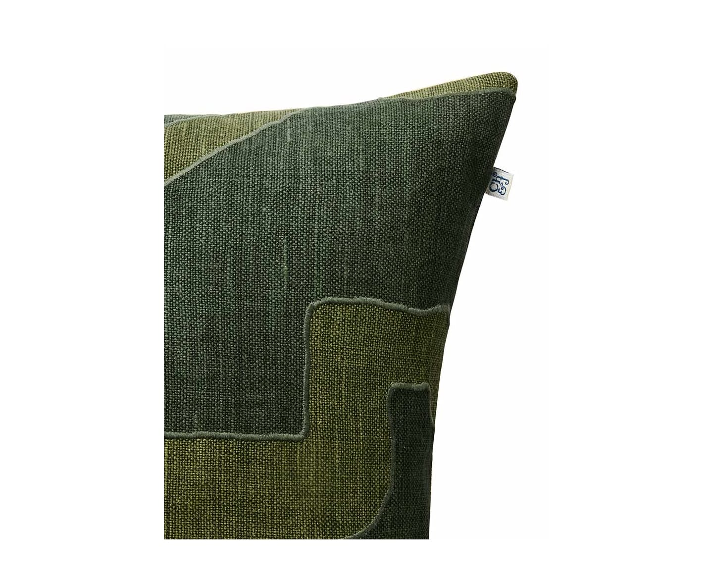 Chhatwal &amp; Jonsson Sikkim Kuddfodral Linen Forest Green/Green 50x50